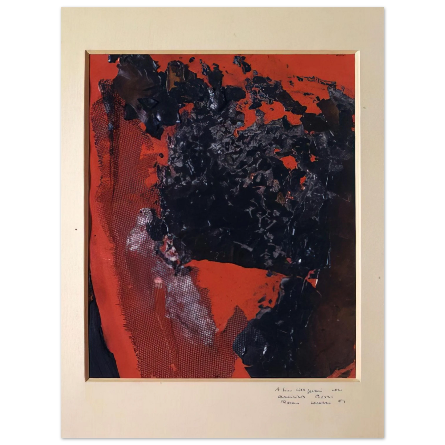 Alberto Burri - Combustion - 1961 75x100 cm / 30x40inches Fine Art Poster