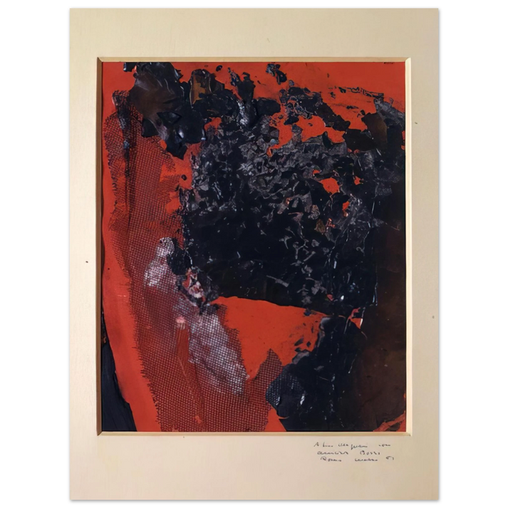 Alberto Burri - Combustion - 1961 75x100 cm / 30x40inches Fine Art Poster