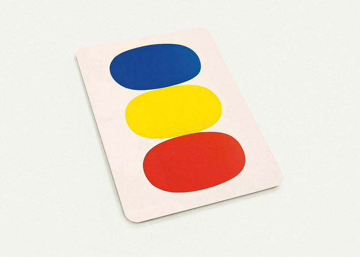 Blue and Yellow and Red-Orange By Ellsworth Kelly Pack of 10 Post Cards | Ellsworth Kelly Post Cards | A6 (10.5 x 14.8 cm) - 4.1 x 5.8 inches