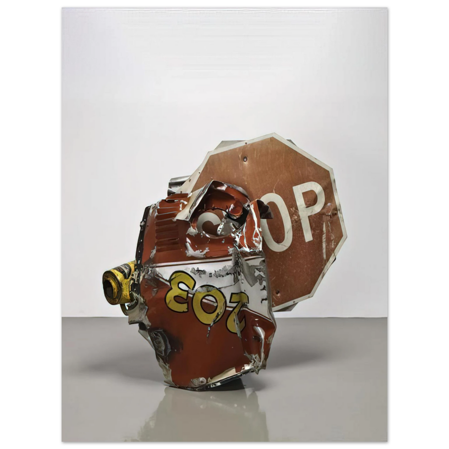 Robert Rauschenberg - STOP SIDE EARLY WINTER GLUT 1987 75x100 cm / 30x40inches Fine Art Poster