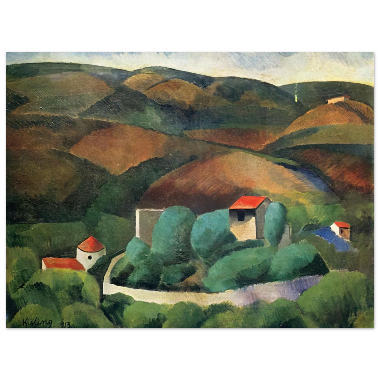 Moise Kisling - NOT IDENTIFIED 1913 75x100 cm / 30x40inches Fine Art Poster