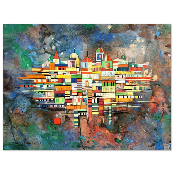 Rene Portocarrero - CITY 1954 75x100 cm / 30x40inches Fine Art Poster