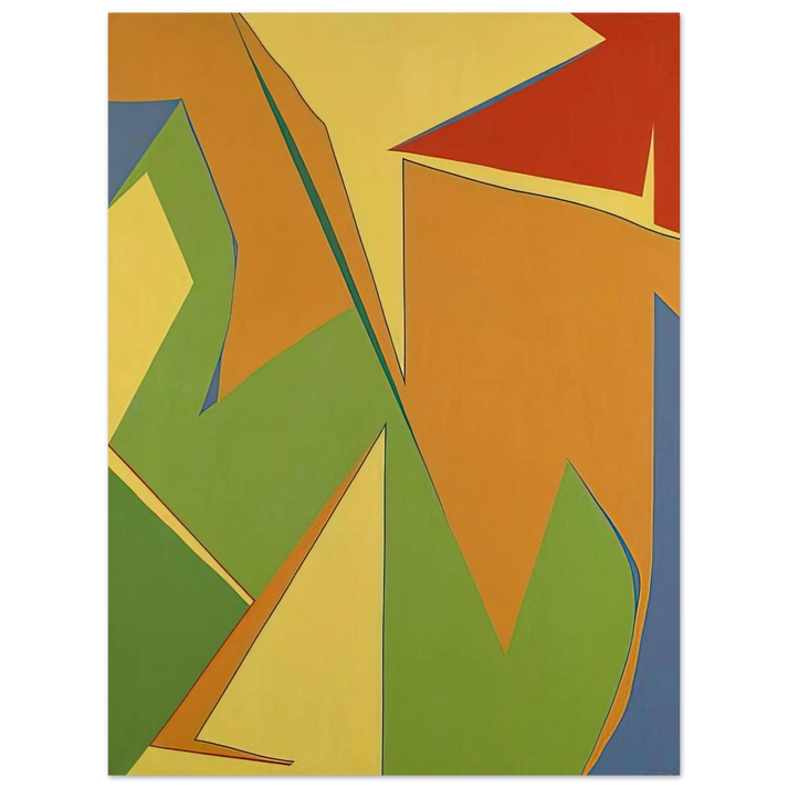 Fernand Leduc - Jaune 75x100 cm / 30x40inches Fine Art Poster