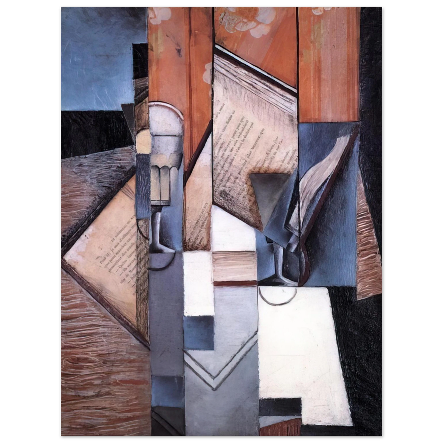 Juan Gris - THE BOOK 1913 75x100 cm / 30x40inches Fine Art Poster