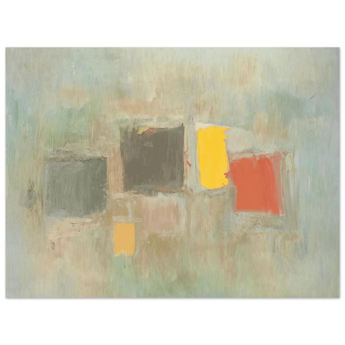 Esteban Vicente - NUMBER 6 1956 75x100 cm / 30x40inches Fine Art Poster
