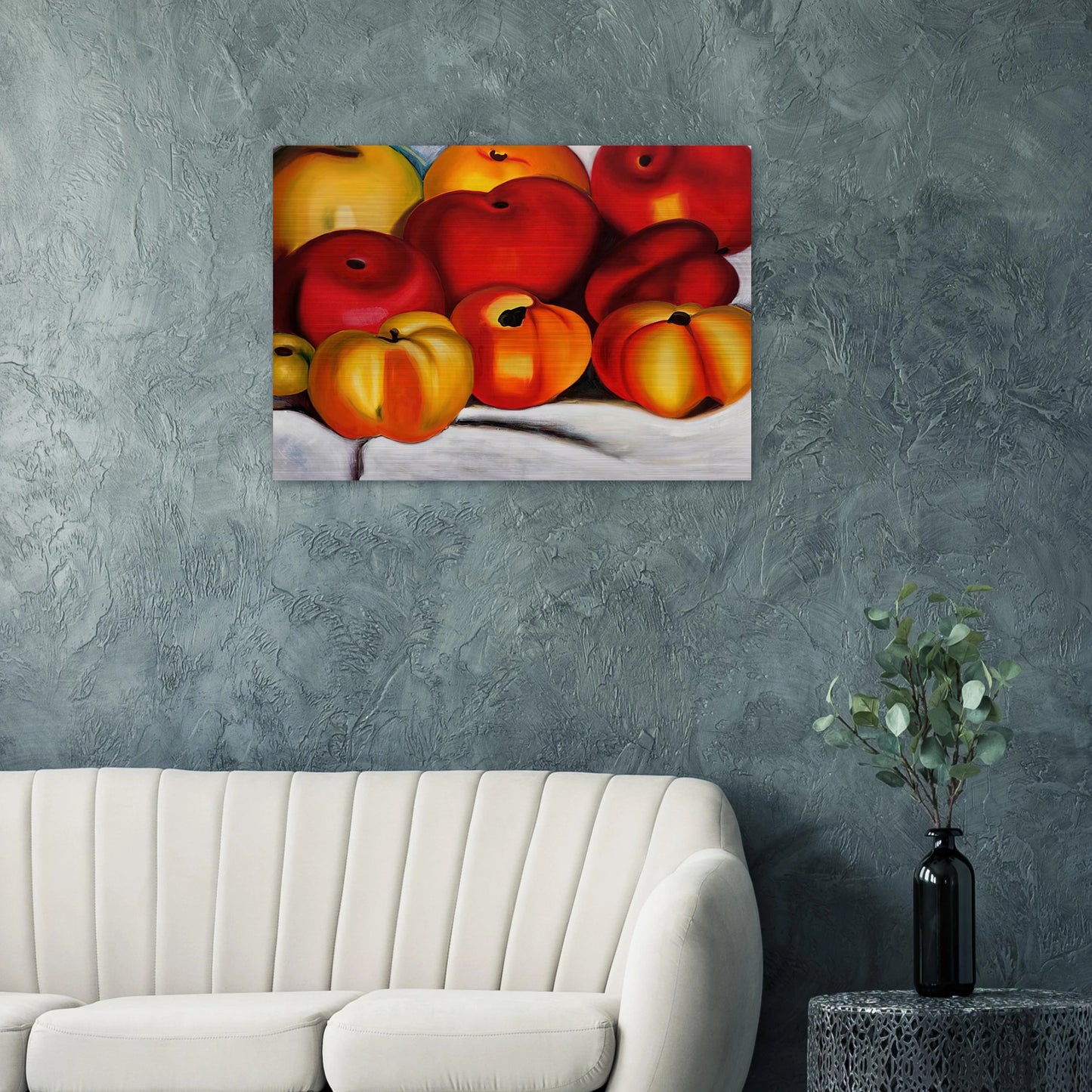 Apple Family II - Georgia O'Keeffe Brushed Aluminum Print - 70x100 cm / 28x40 inches | Georgia O'Keeffe Aluminum Print | Georgia O'Keeffe Prints