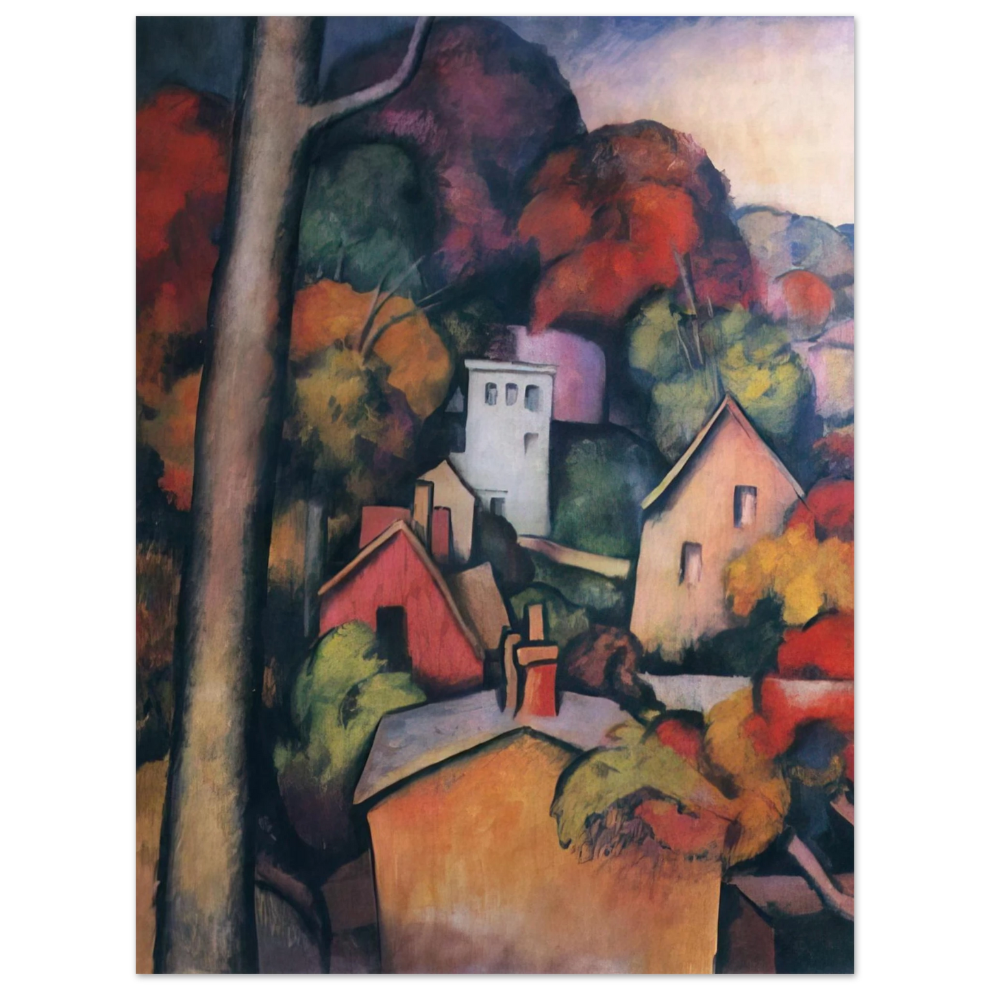 Thomas Hart Benton - UPPER MANHATTAN 75x100 cm / 30x40inches Fine Art Poster