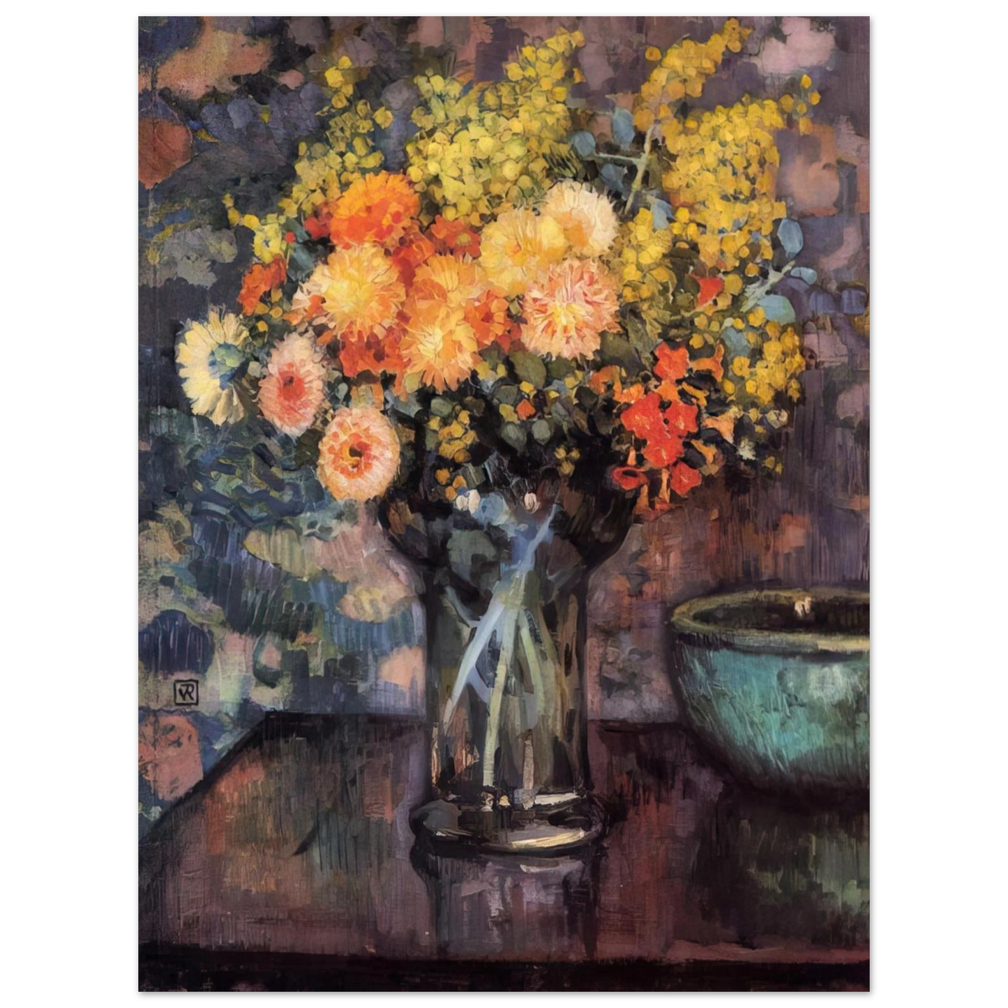 Theo van Rysselberghe - VASE OF FLOWERS 75x100 cm / 30x40inches Fine Art Poster