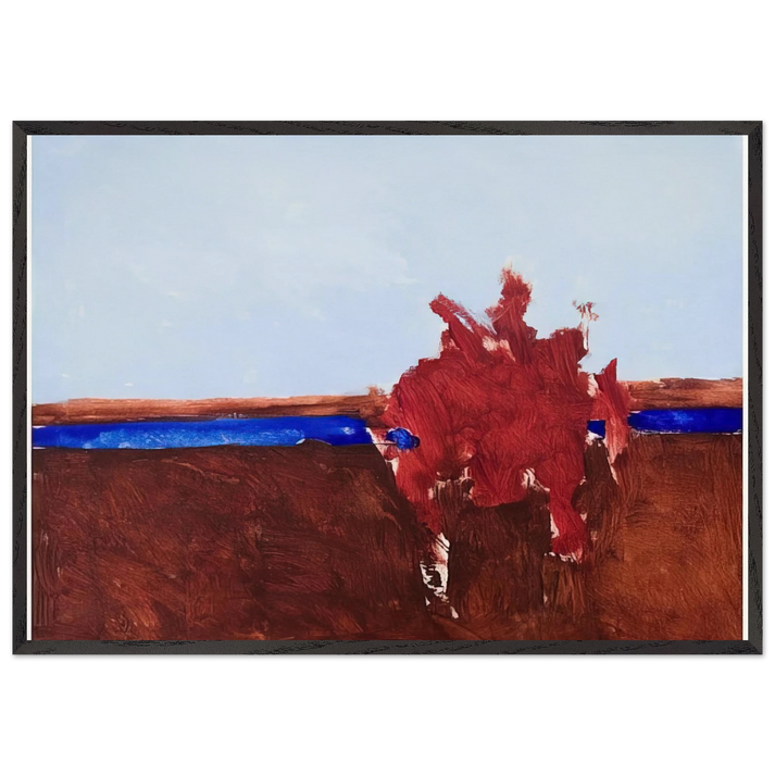 Untitled - 1963 N15 - Theodoros Stamos 70x100 cm / 28x40 inches Framed Art Print – Black Wooden Frame