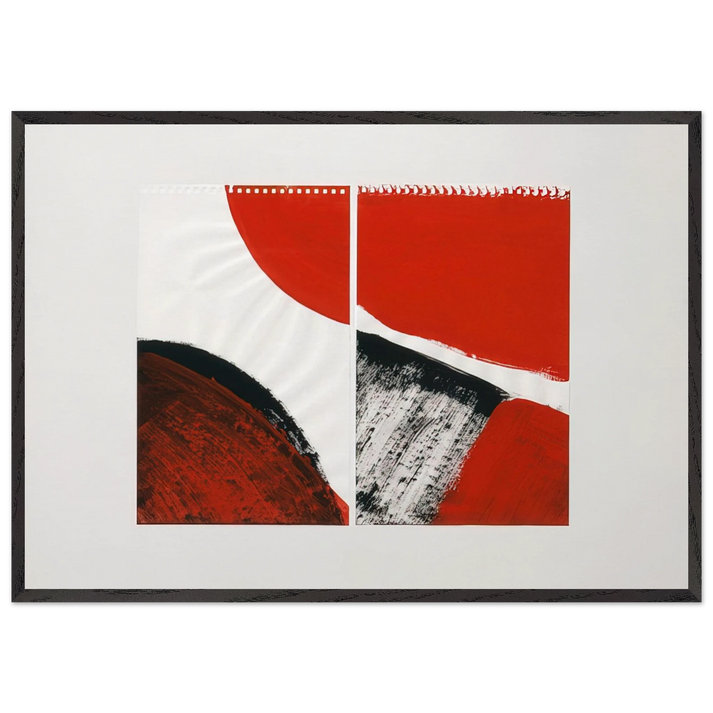 Who knows the beginning and who knows the end II - 1976 - Blinky Palermo 70x100 cm / 28x40 inches Framed Art Print – Black Wooden Frame