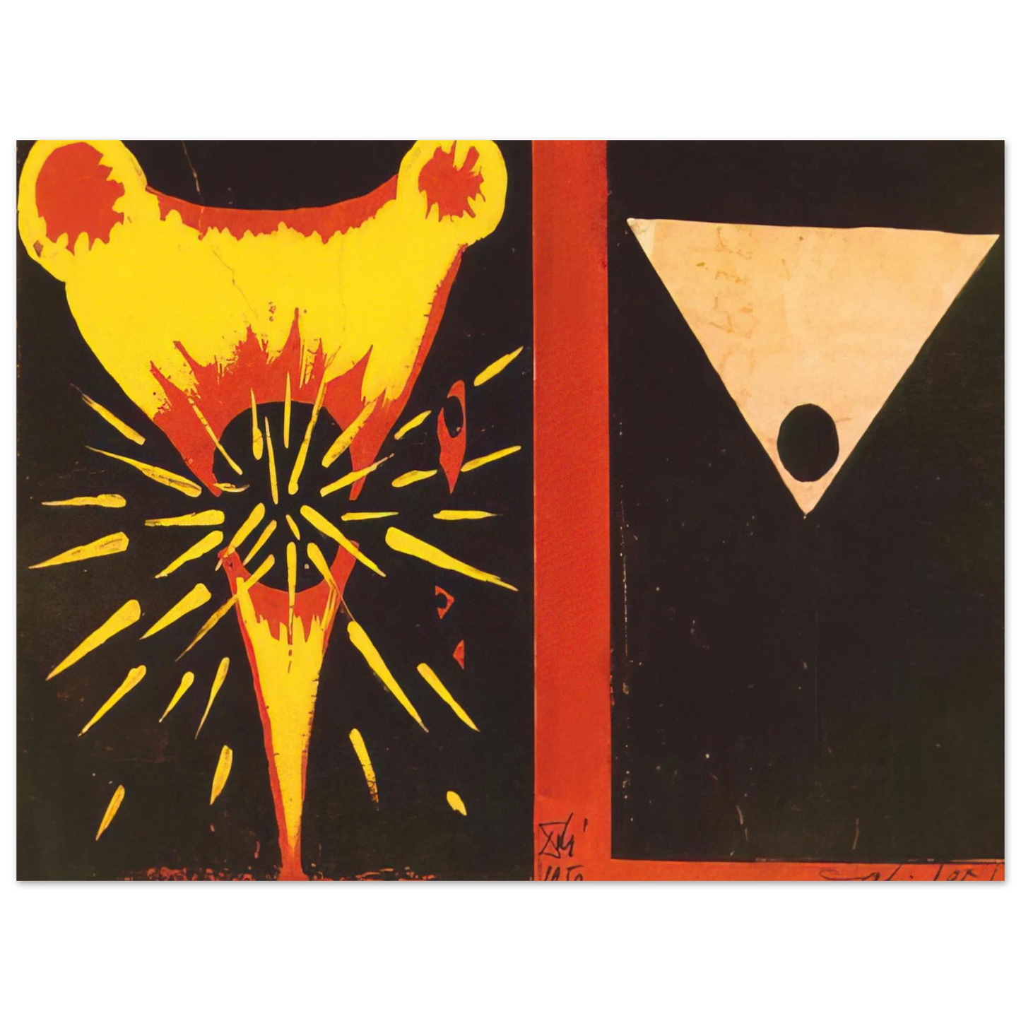 Salvador Dali - STUDY FOR CHRIST OF ST JOHN OF THE CROSS 1951 75x100 cm / 30x40inches Fine Art Poster