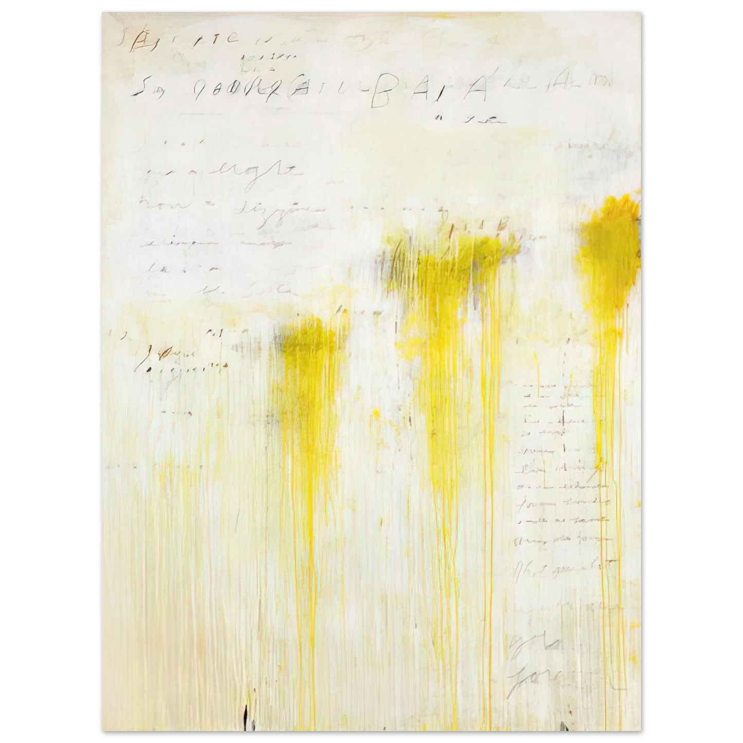 Cy Twombly - Quattro Stagioni II. Estate 75x100 cm / 30x40inches Fine Art Poster