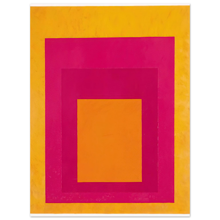 Josef Albers - HOMAGE TO THE SQUARE LA TEHUANA 1951 75x100 cm / 30x40inches Fine Art Poster