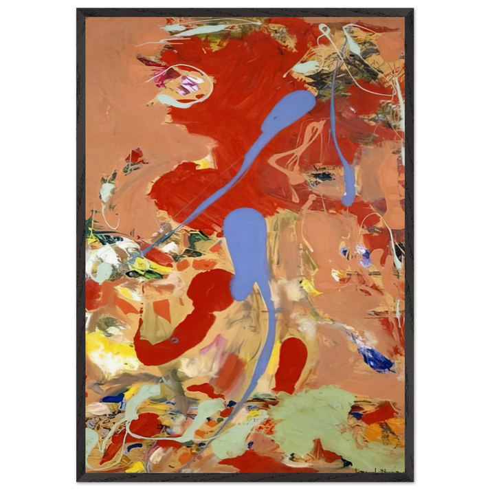 Aquatic Garden - Hans Hofmann Framed Art Print – Black Wood~en`Frame