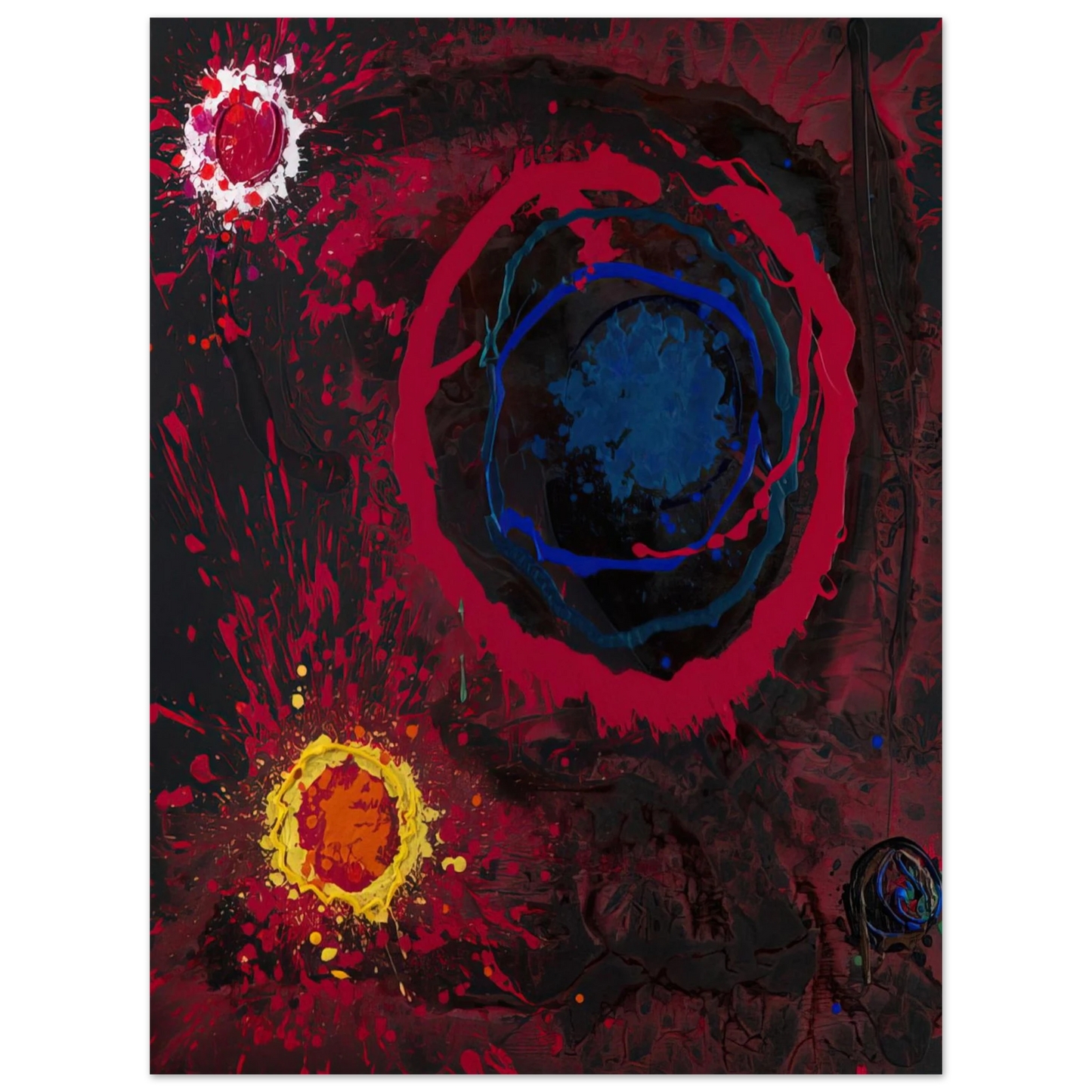 John Hoyland - Before Time Mysteries 12 05-01-11 - 2011 75x100 cm / 30x40inches Fine Art Poster