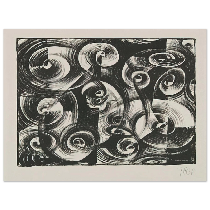 Johannes Itten - Linienrhythmus - 1919 75x100 cm / 30x40inches Fine Art Poster