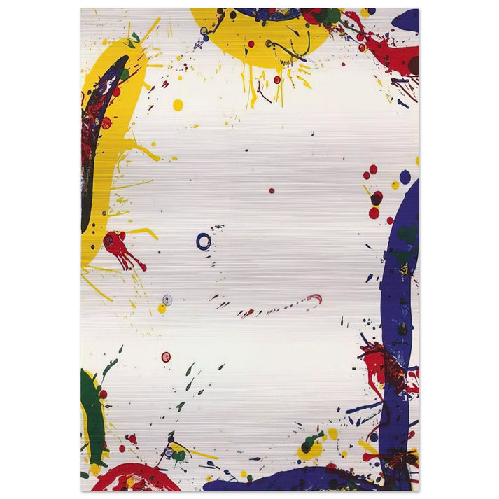 Upper Yellow II Lembark L73 - Sam Francis Brushed Aluminum Print - 70x100 cm / 28x40 inches | Sam Francis Aluminum Print | Sam Francis Prints