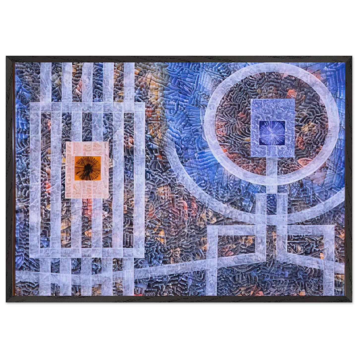 Exile - 1974 - Jimmy Ernst 70x100 cm / 28x40 inches Framed Art Print – Black Wooden Frame