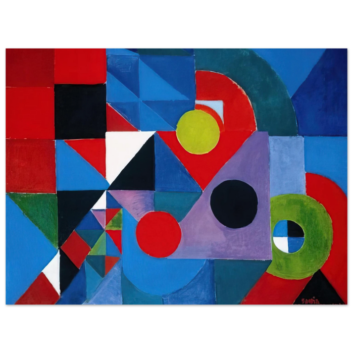 Sonia Delaunay - RHYTHM COLOUR 75x100 cm / 30x40inches Fine Art Poster