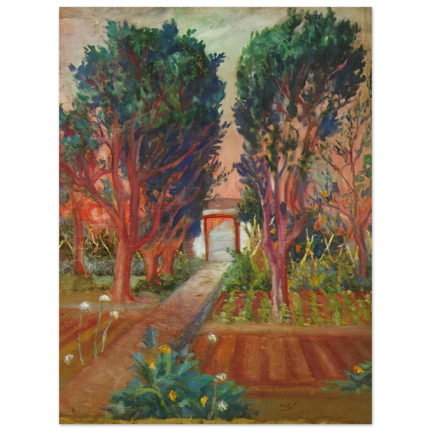 Salvador Dali - THE VEGETABLE GARDEN OF LLANER 75x100 cm / 30x40inches Fine Art Poster