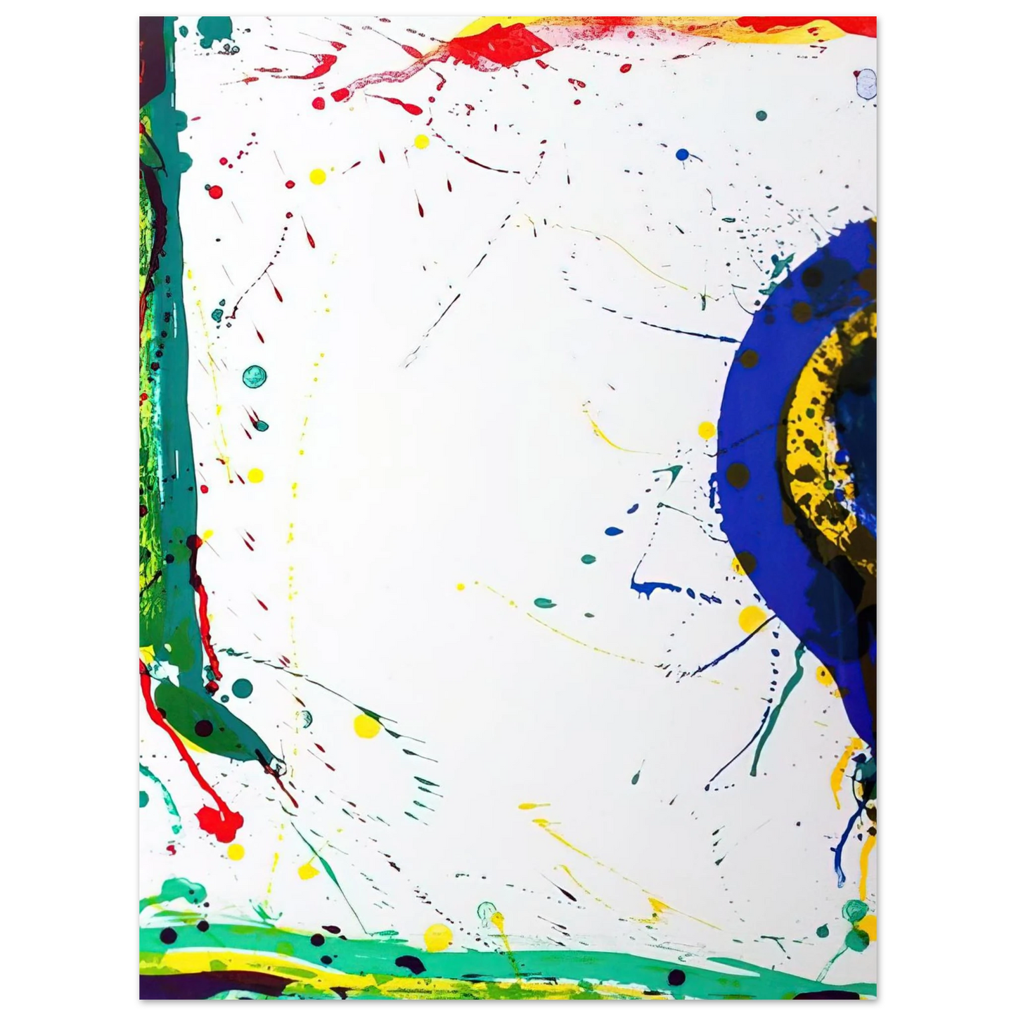 Sam Francis - Untitled SF-315 75x100 cm / 30x40inches Fine Art Poster