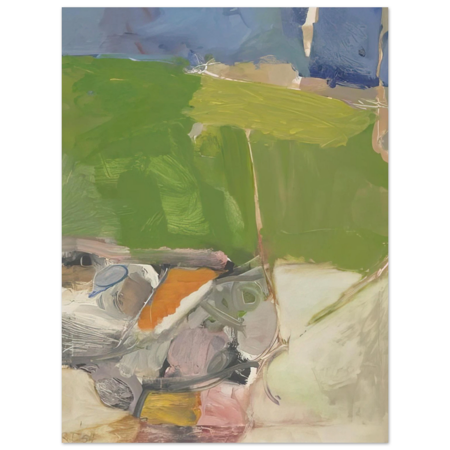 Richard Diebenkorn - Berkeley #33 75x100 cm / 30x40inches Fine Art Poster
