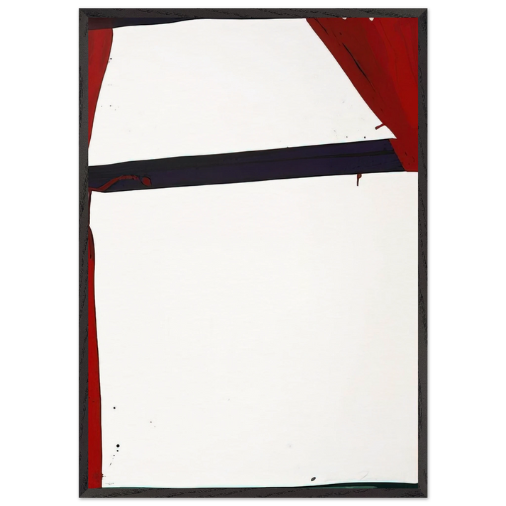 Untitled SFS 243 - Sam Francis 70x100 cm / 28x40 inches Framed Art Print – Black Wooden Frame