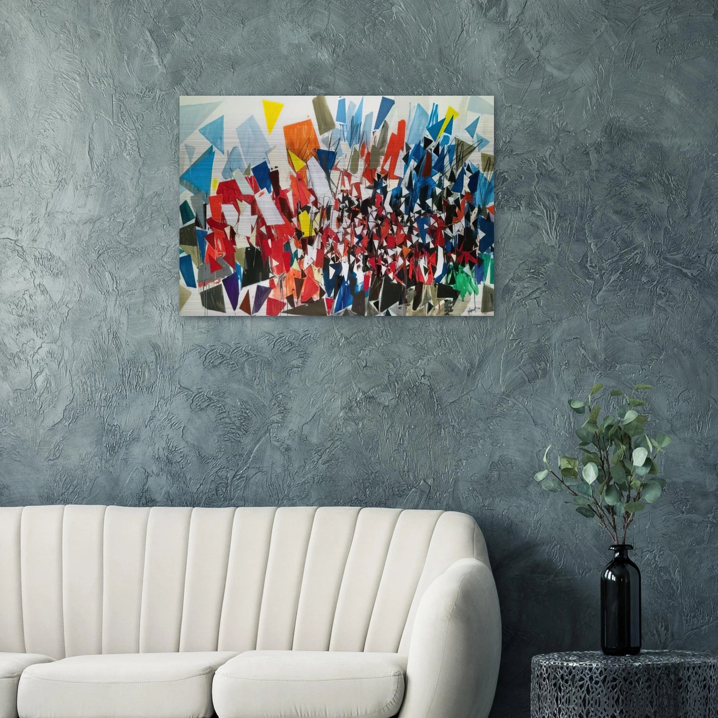 K-B-2 - 1992 - Robert Goodnough Brushed Aluminum Print - 70x100 cm / 28x40 inches | Robert Goodnough Aluminum Print | Robert Goodnough Prints