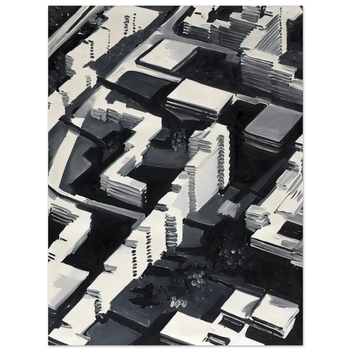 Gerhard Richter - TOWNSCAPE SA 1969 75x100 cm / 30x40inches Fine Art Poster