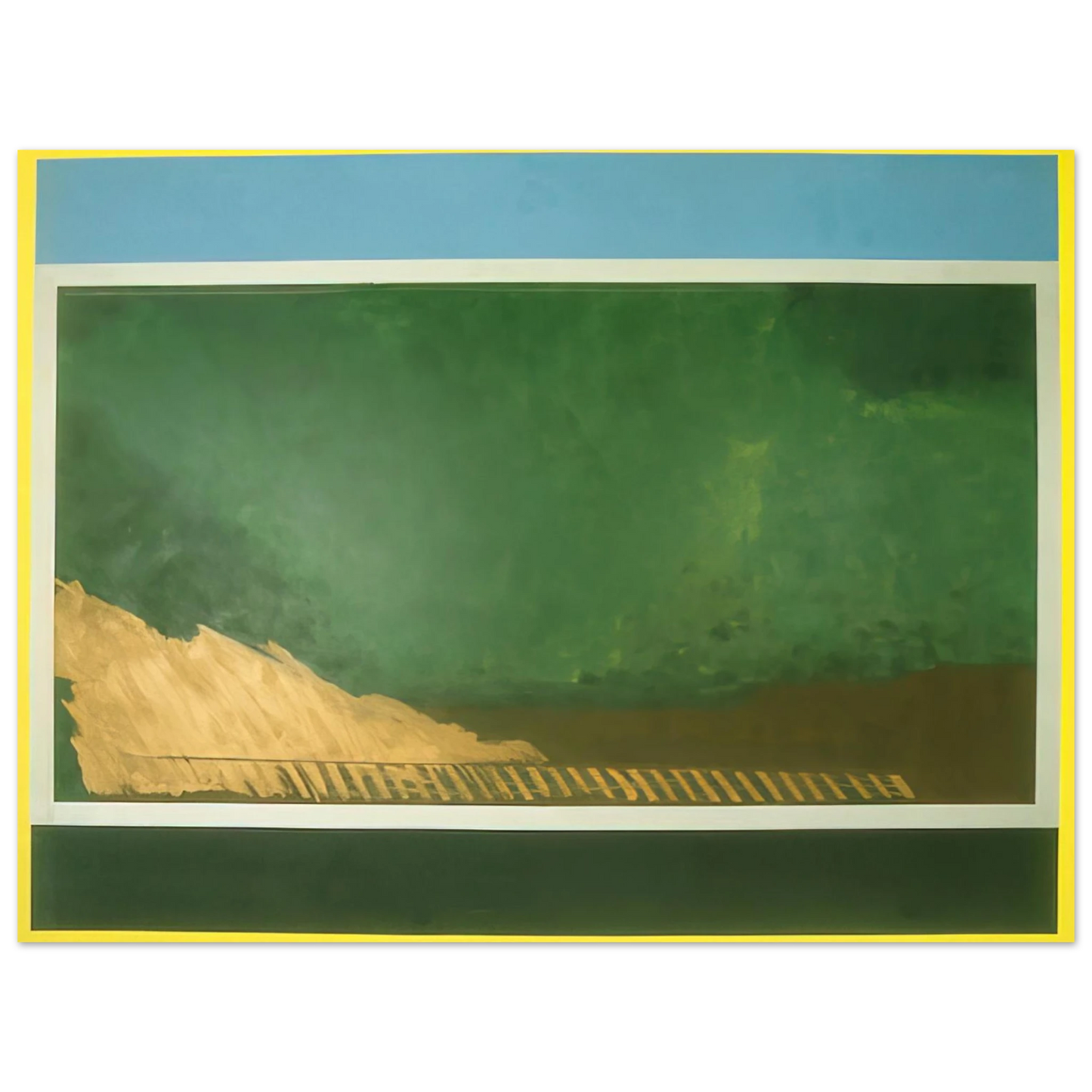 Ronnie Landfield - Heaven and Earth - 1967 75x100 cm / 30x40inches Fine Art Poster