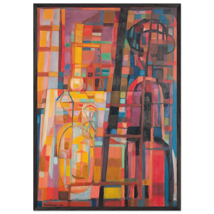 Soiree doctobre - 1946 - Alfred Manessier 70x100 cm / 28x40 inches Framed Art Print – Black Wooden Frame