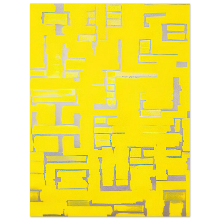 Ad Reinhardt - Untitled Yellow and White - 1950 75x100 cm / 30x40inches Fine Art Poster