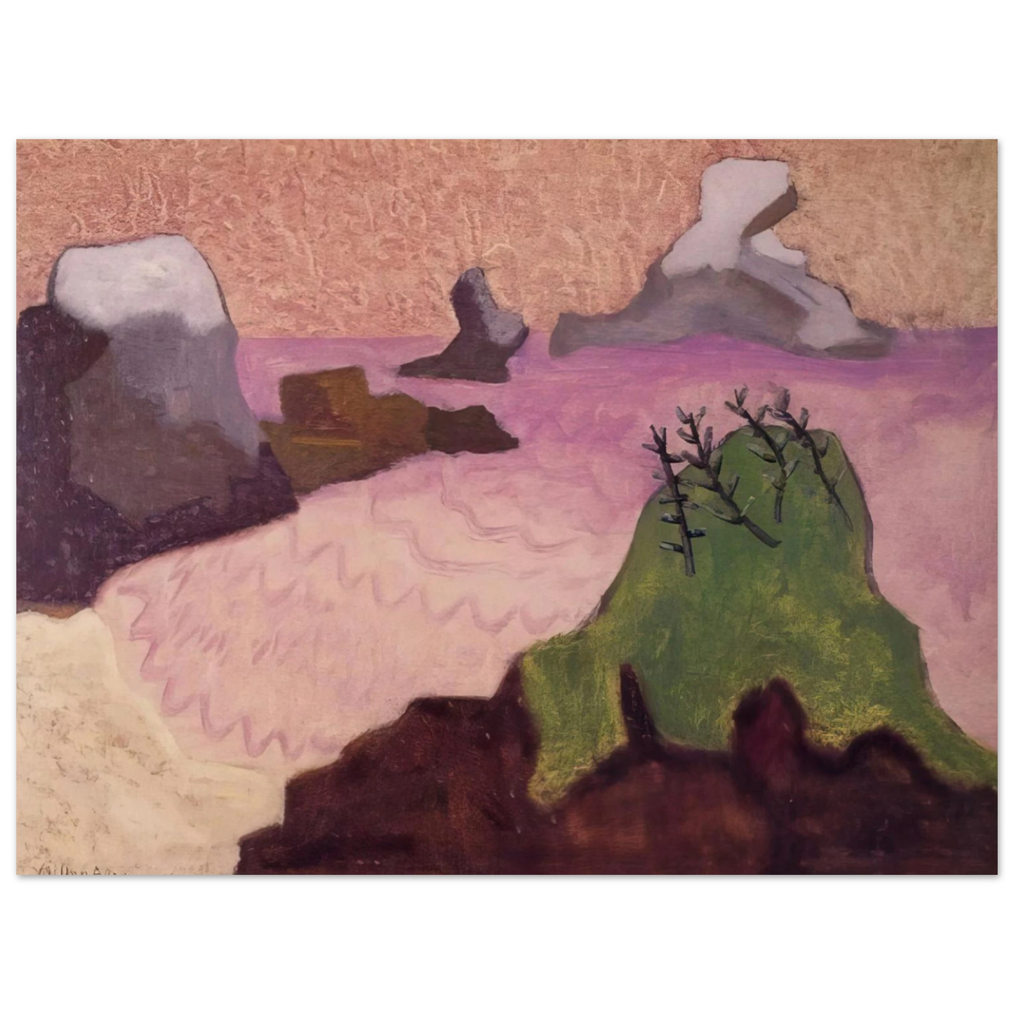 Milton Avery - Oregon Coast - 1947 75x100 cm / 30x40inches Fine Art Poster