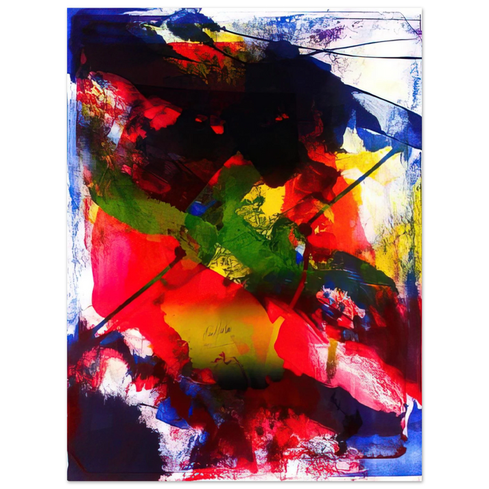 Paul Jenkins - Amadeus - Abstract Expressionism, Lyrical Abstraction 75x100 cm / 30x40inches Fine Art Poster