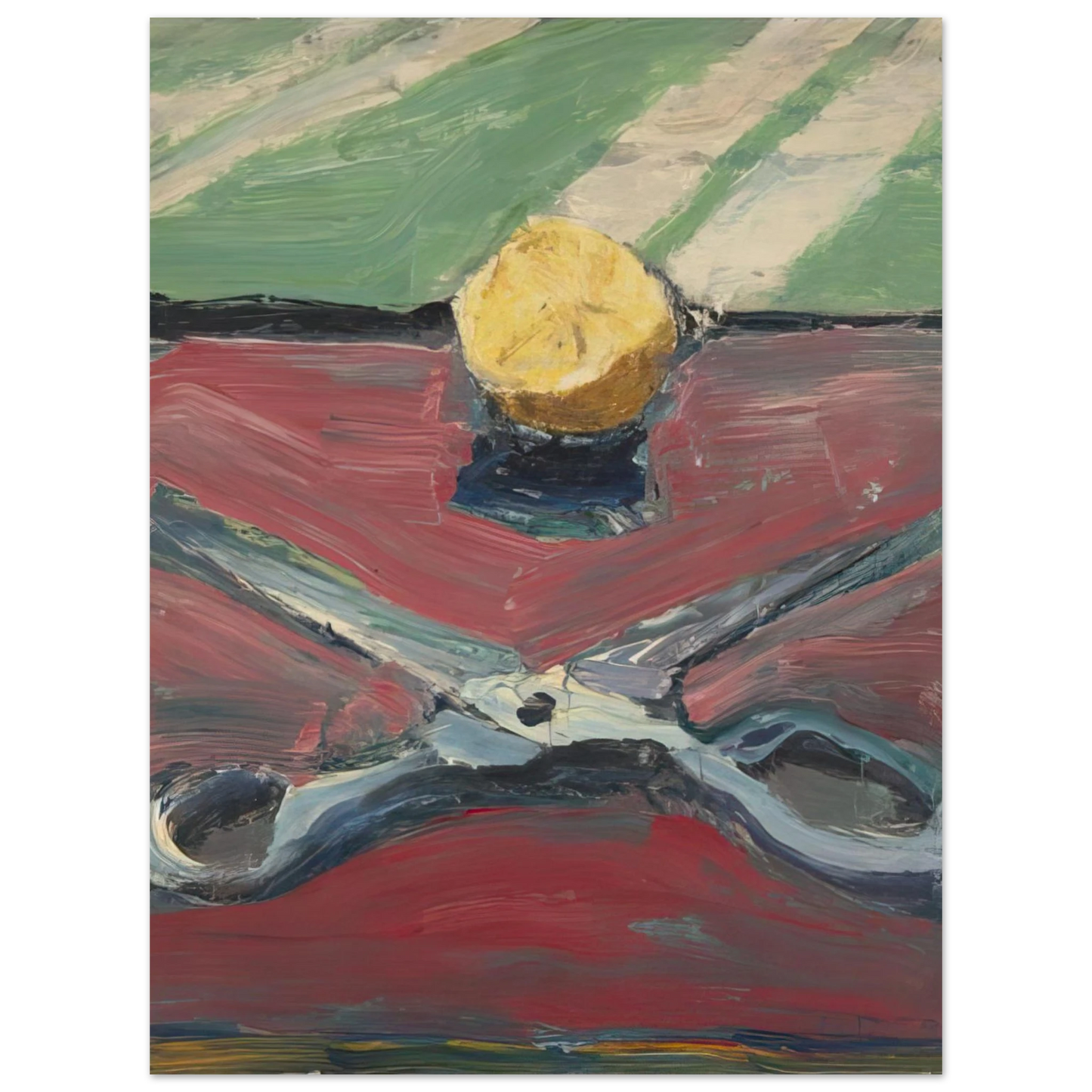 Richard Diebenkorn - Scissors and Lemon, II 75x100 cm / 30x40inches Fine Art Poster