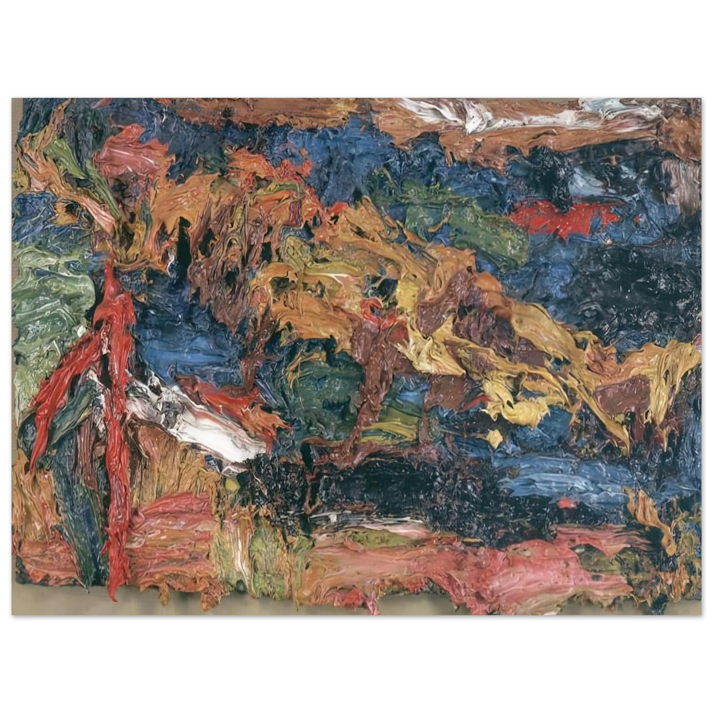 Frank Auerbach - E O W ON HER BLUE EIDERDOWN III 75x100 cm / 30x40inches Fine Art Poster