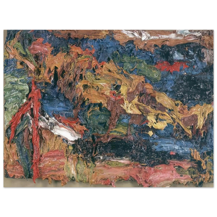 Frank Auerbach - E O W ON HER BLUE EIDERDOWN III 75x100 cm / 30x40inches Fine Art Poster