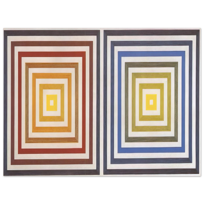 Francois Morellet - From Yellow to Violet - 1956 75x100 cm / 30x40inches Fine Art Poster