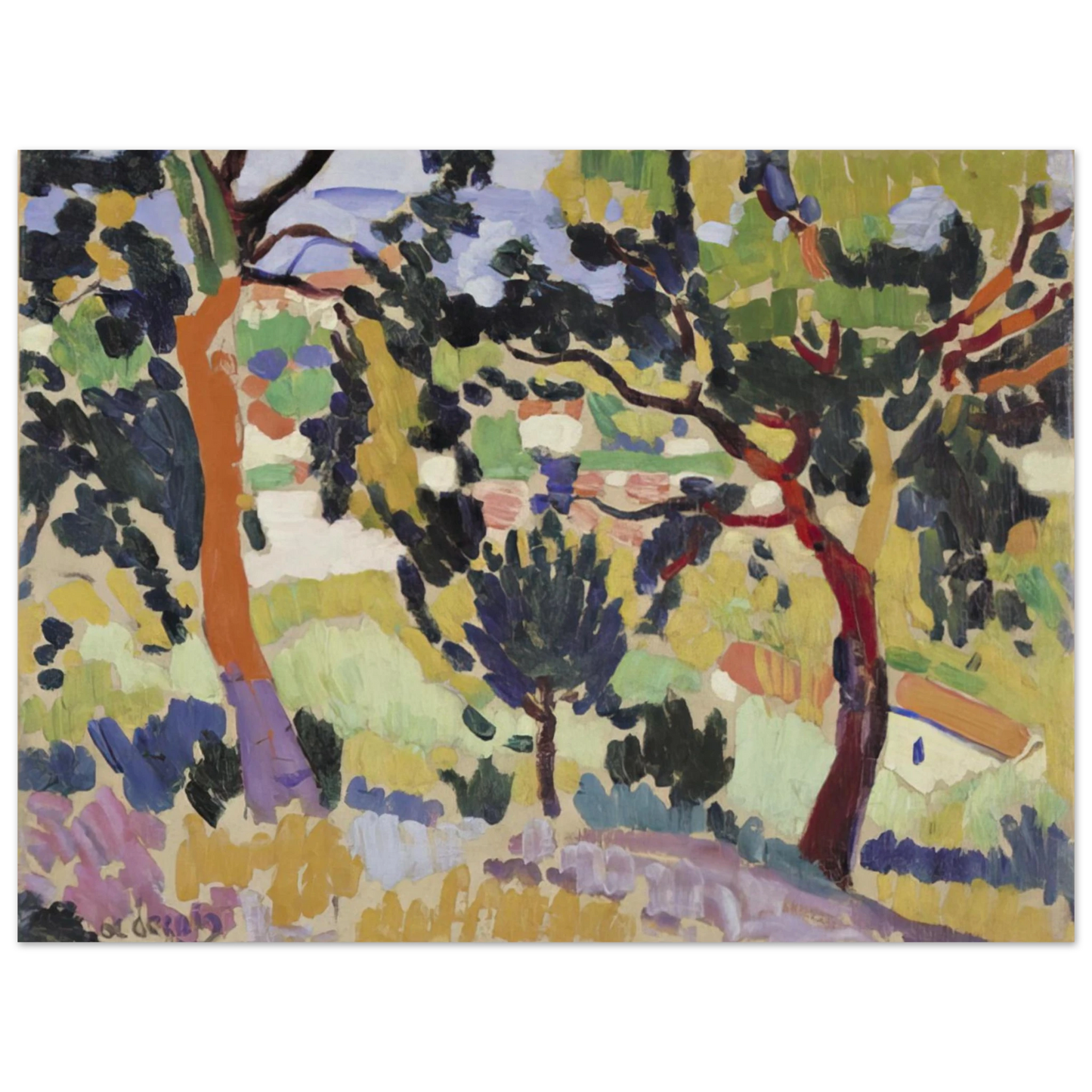 Andre Derain - L ESTAQUE 1906 75x100 cm / 30x40inches Fine Art Poster