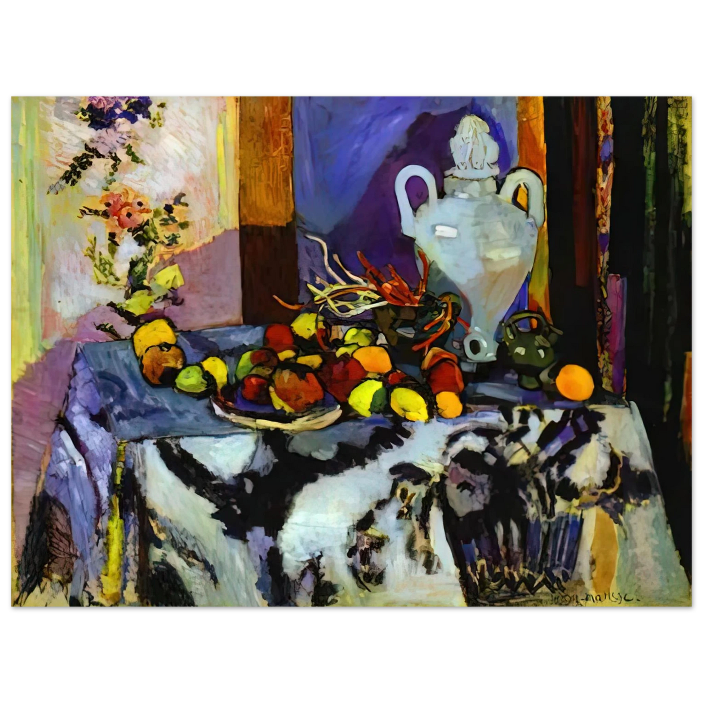 Henri Matisse - BLUE STILL LIFE 75x100 cm / 30x40inches Fine Art Poster