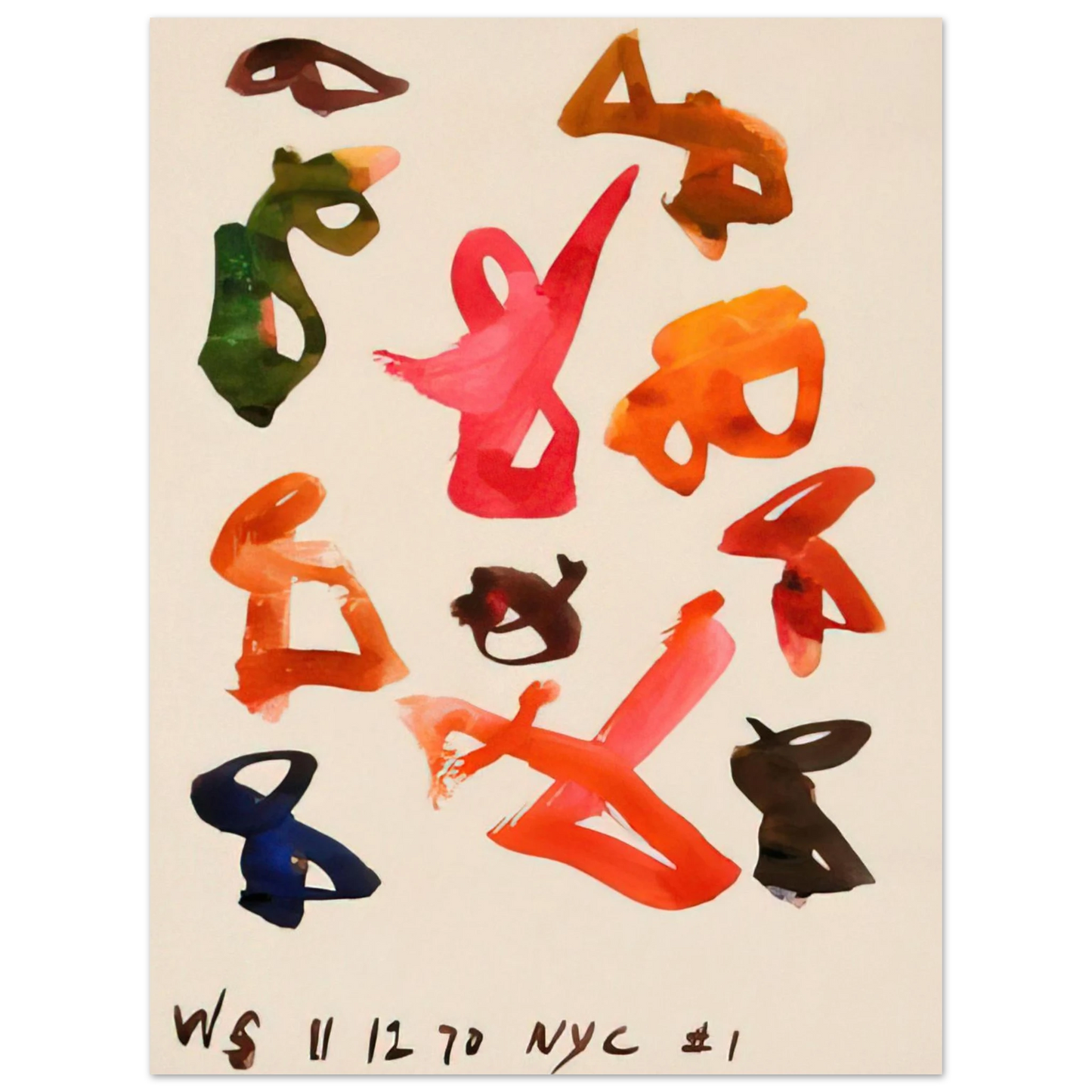 William Saroyan - # 1 NYC - 1970 75x100 cm / 30x40inches Fine Art Poster