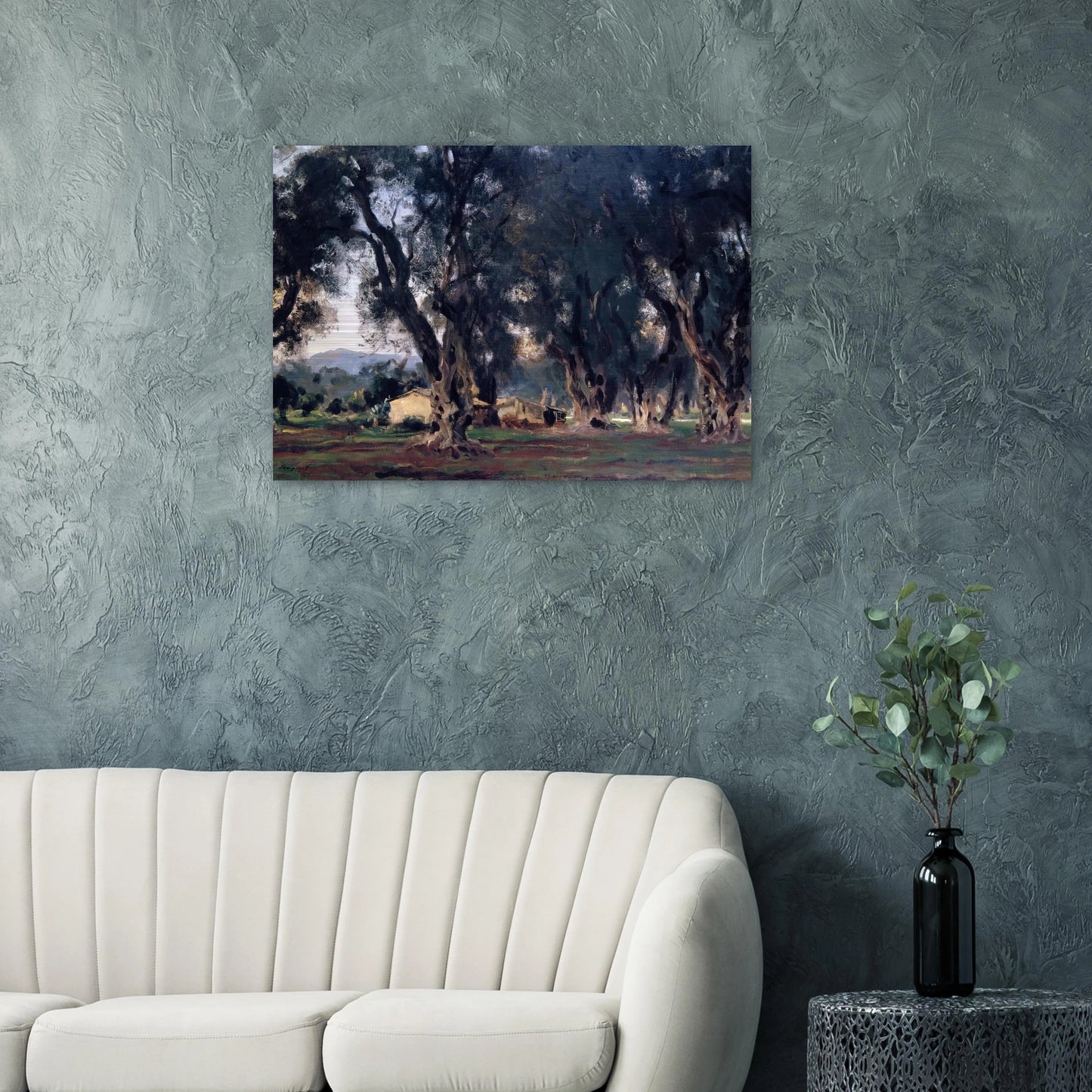 Olive Trees at Corfu - John Singer Sargent Brushed Aluminum Print - 70x100 cm / 28x40 inches | John Singer Sargent Aluminum Print | John Singer Sargent Prints