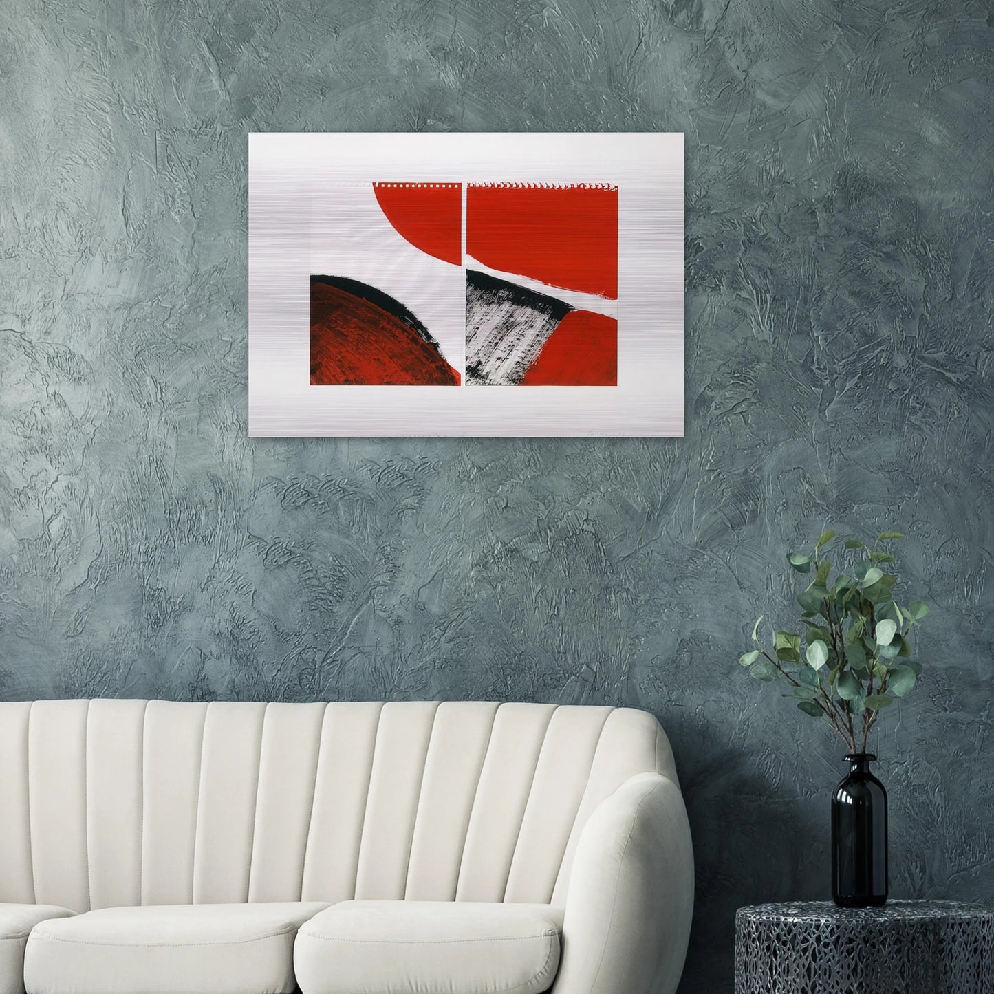 Who knows the beginning and who knows the end II - 1976 - Blinky Palermo Brushed Aluminum Print - 70x100 cm / 28x40 inches | Blinky Palermo Aluminum Print | Blinky Palermo Prints