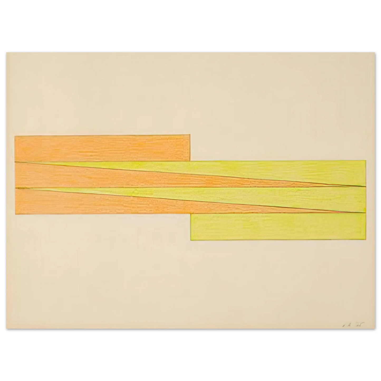 Larry Zox - Untitled - 1965 75x100 cm / 30x40inches Fine Art Poster