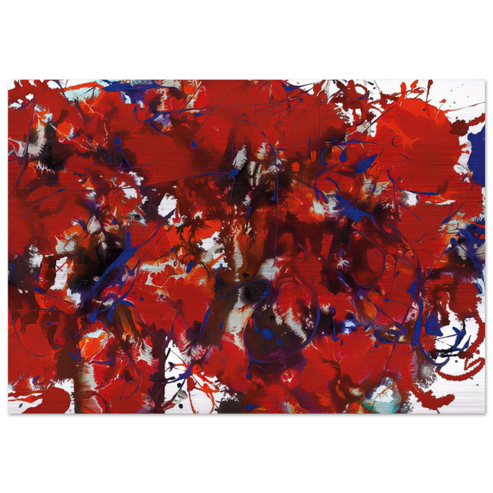 Untitled SFP94-39 SFF 1714 - Sam Francis Brushed Aluminum Print - 70x100 cm / 28x40 inches | Sam Francis Aluminum Print | Sam Francis Prints