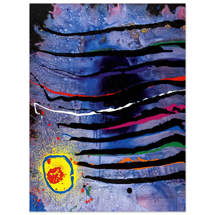 John Hoyland - Tiger's Eye - 10.3.07 - 2007 75x100 cm / 30x40inches Fine Art Poster