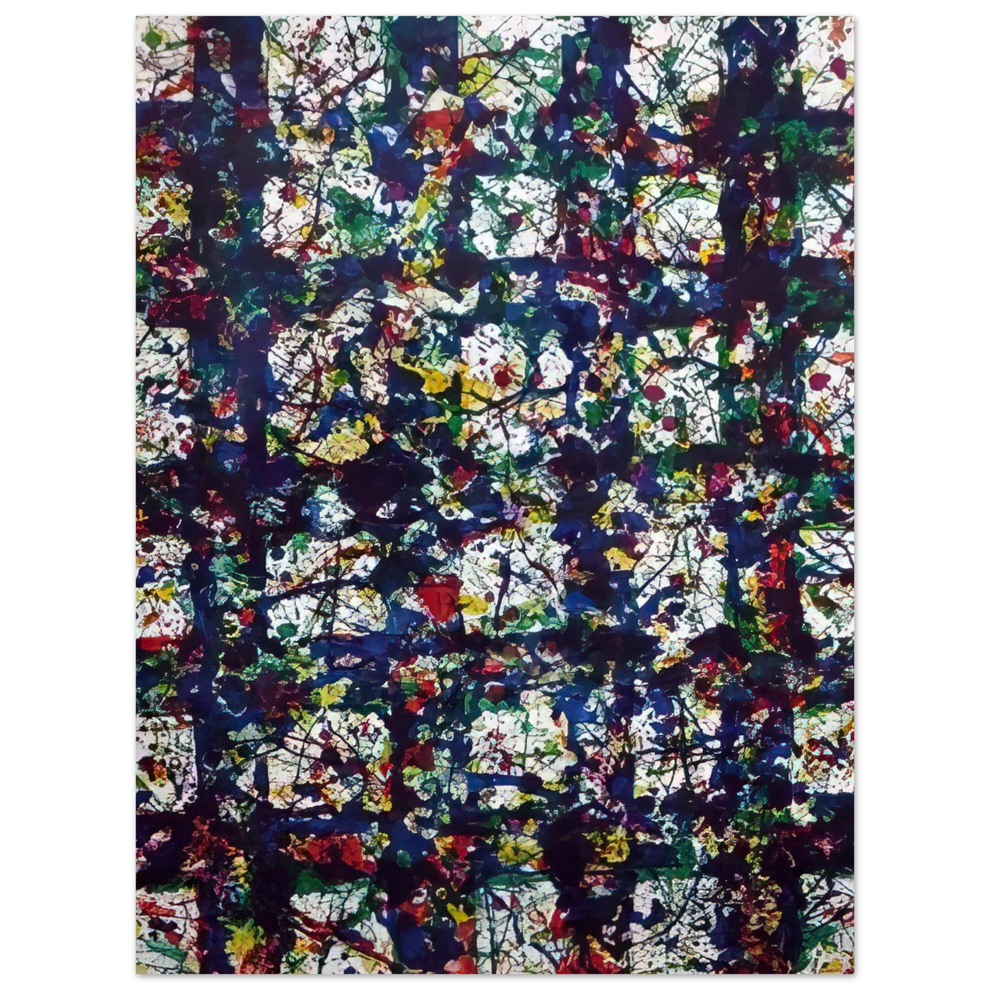 Sam Francis - Untitled SF 236 75x100 cm / 30x40inches Fine Art Poster