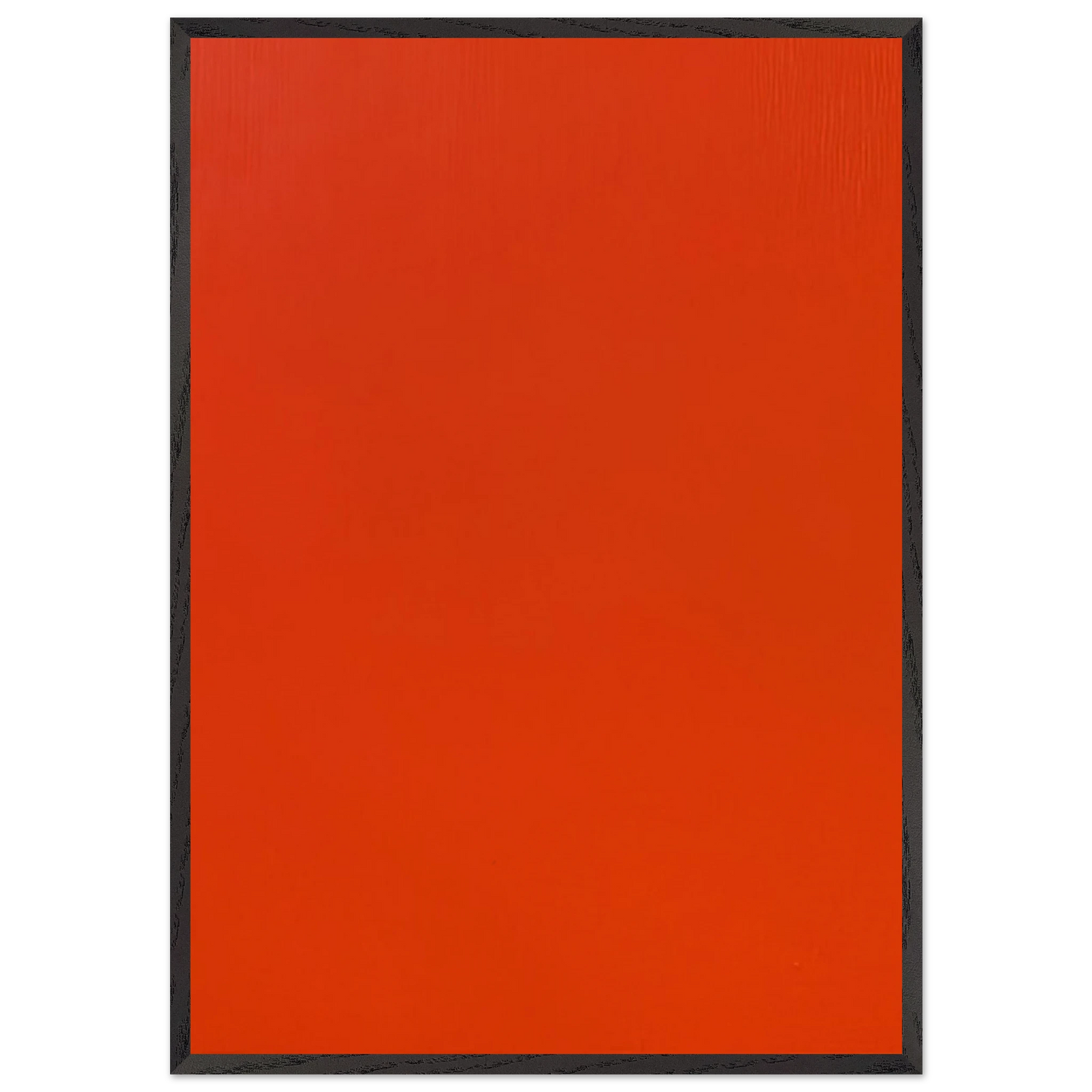 Vermilion - Marcia Hafif 70x100 cm / 28x40 inches Framed Art Print – Black Wooden Frame