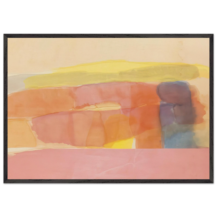 First Path - 1978 - Ronnie Landfield 70x100 cm / 28x40 inches Framed Art Print – Black Wooden Frame