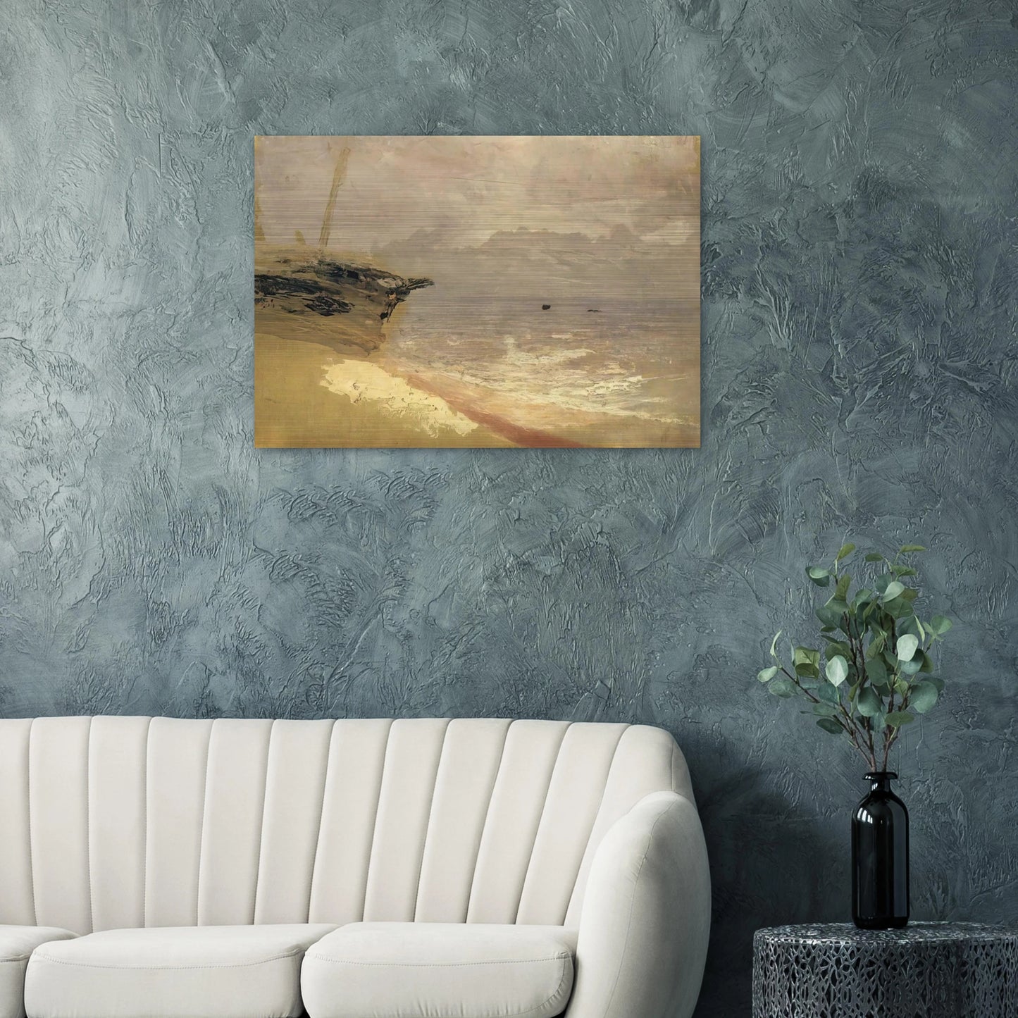 Sea. Gloomy Day - Arkhyp Kuindzhi Brushed Aluminum Print - 70x100 cm / 28x40 inches | Arkhyp Kuindzhi Aluminum Print | Arkhyp Kuindzhi Prints
